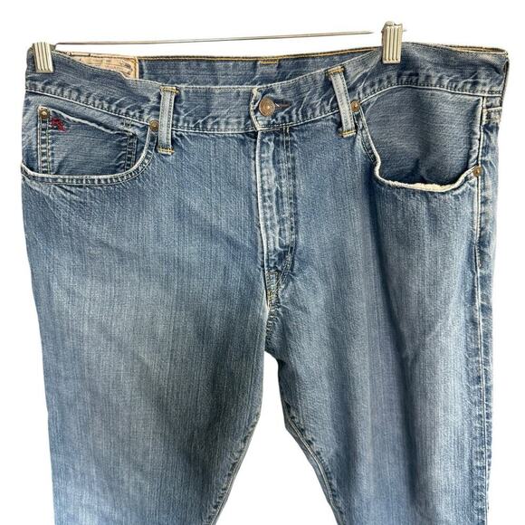 Vintage Polo Ralph Lauren Jeans Men's 36x32 Blue Straight Leg Medium Wash Denim - Picture 2 of 11